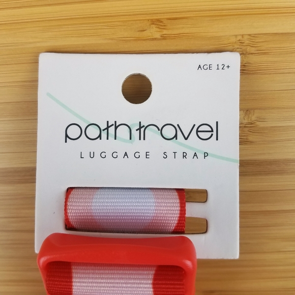 Path Travel Adjustable Strap Red Pink Polka Dot - Picture 2 of 4